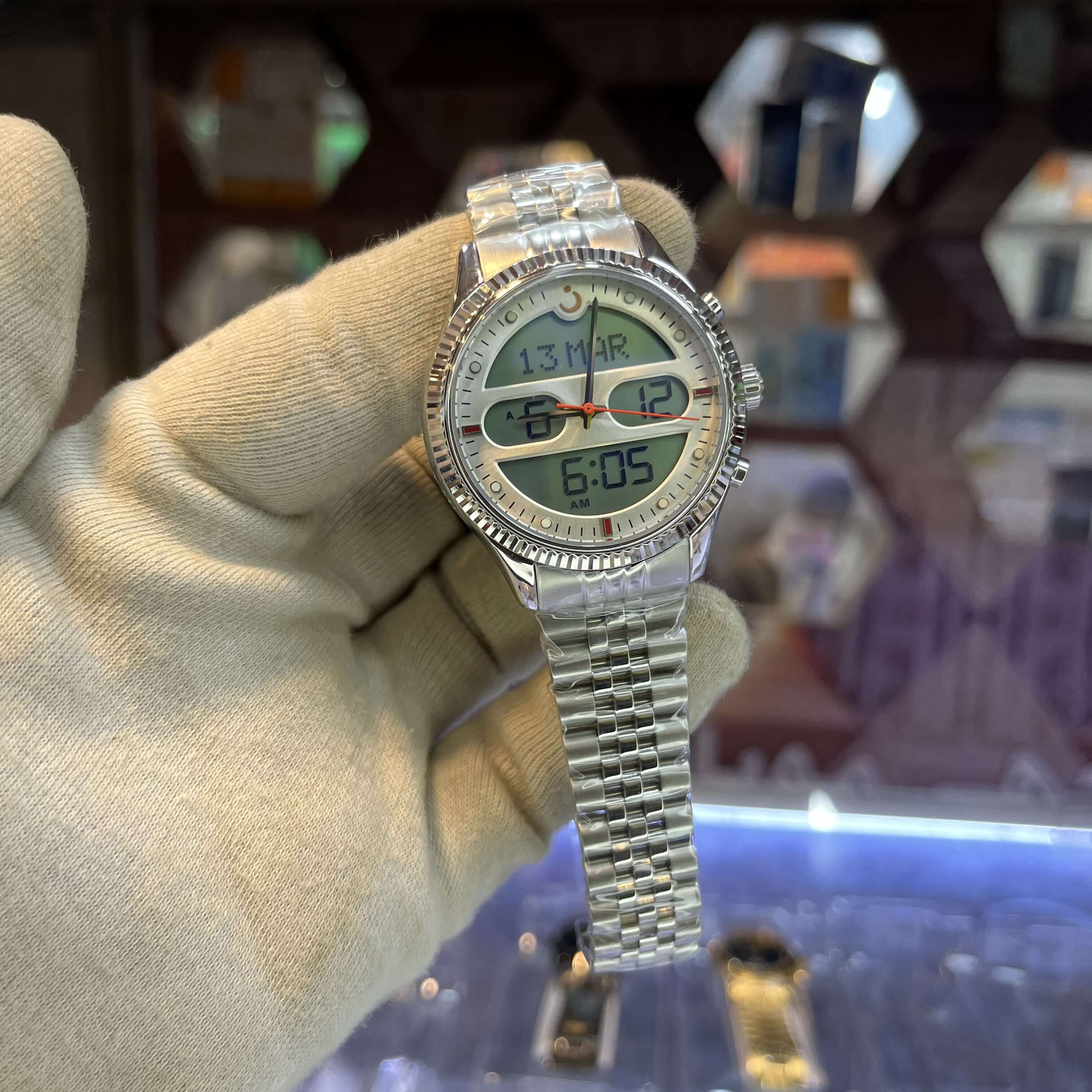 Premium Azan Prayer Watch – Qibla Direction